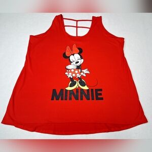 Disney Red Minnie Mouse Sleeveless Top